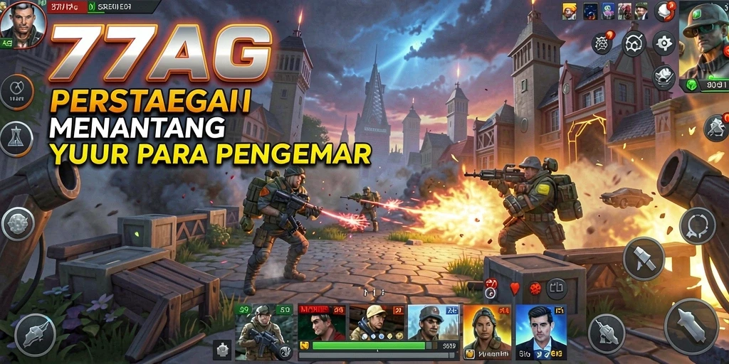 Tampilan gameplay menarik dalam permainan strategi 77AG.