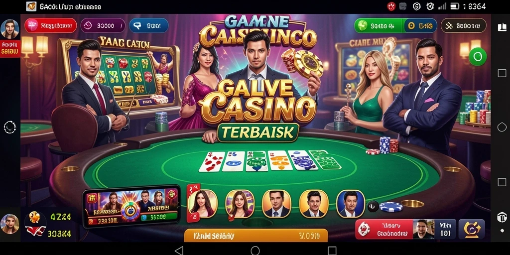 Screenshot gameplay Live Casino 8364 yang mendebarkan dan interaktif.