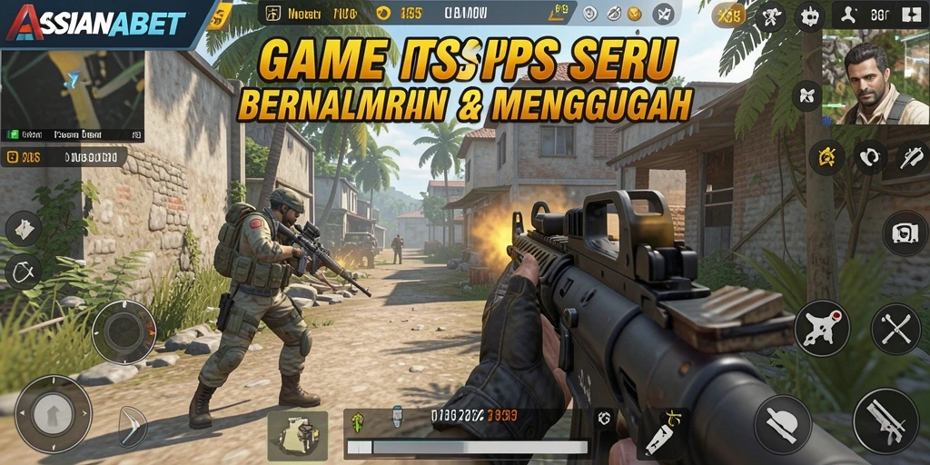 Tangkapan layar ASIANABET menunjukkan aksi seru dalam gameplay TPS.