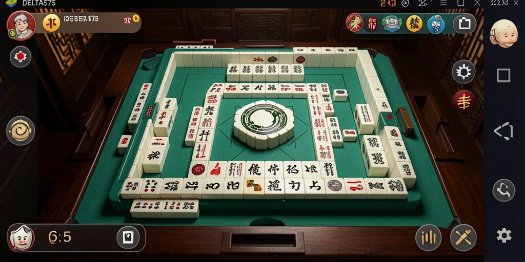 Tampilan gameplay <strong>DELTA575</strong> yang seru dan menantang dalam permainan Mahjong.