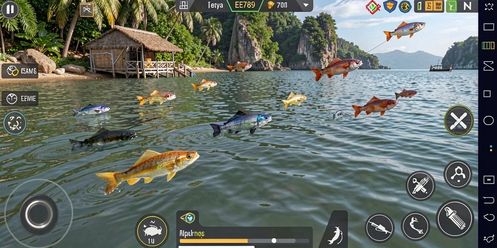Tampilan gameplay Tembak Ikan yang seru di EE789.