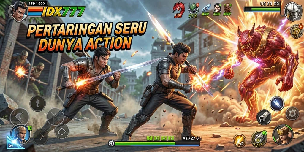Tampilan gameplay IDX777 yang mendebarkan dan penuh aksi.