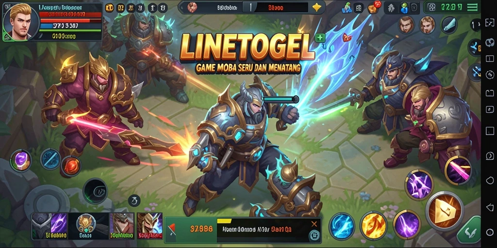 Tampilan aksi penuh ketegangan di arena pertempuran LINETOGEL.