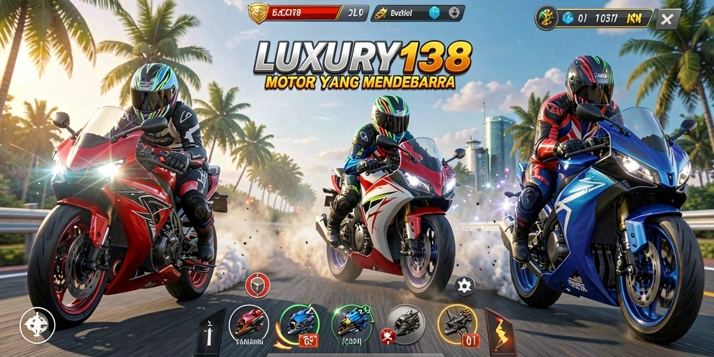 Gameplay seru LUXURY138 dengan balapan mendebarkan.