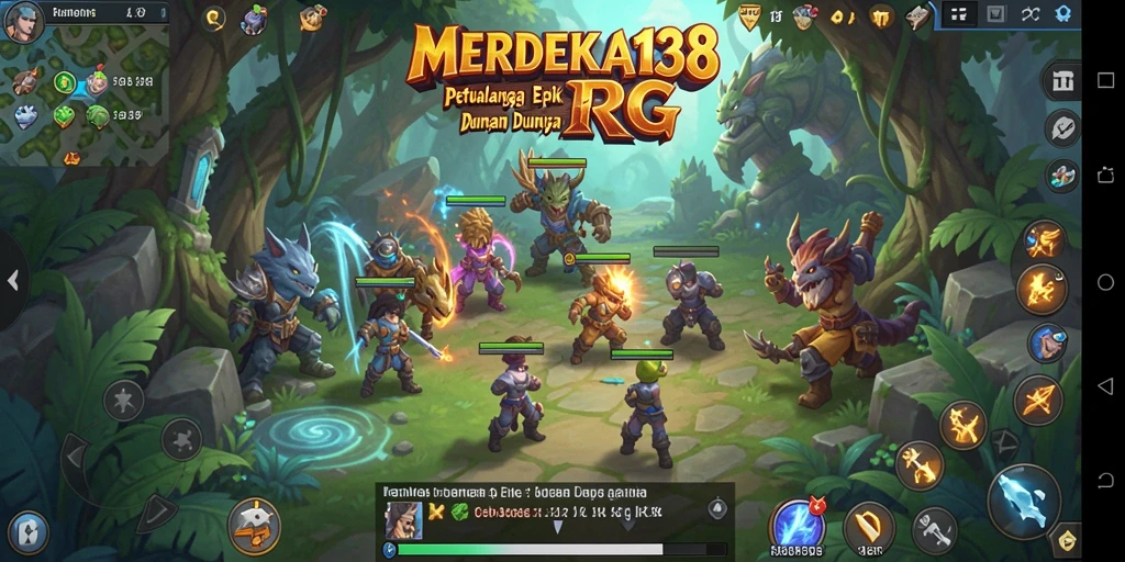 Screenshot gameplay MERDEKA138 yang menunjukkan aksi seru di dunia RPG.