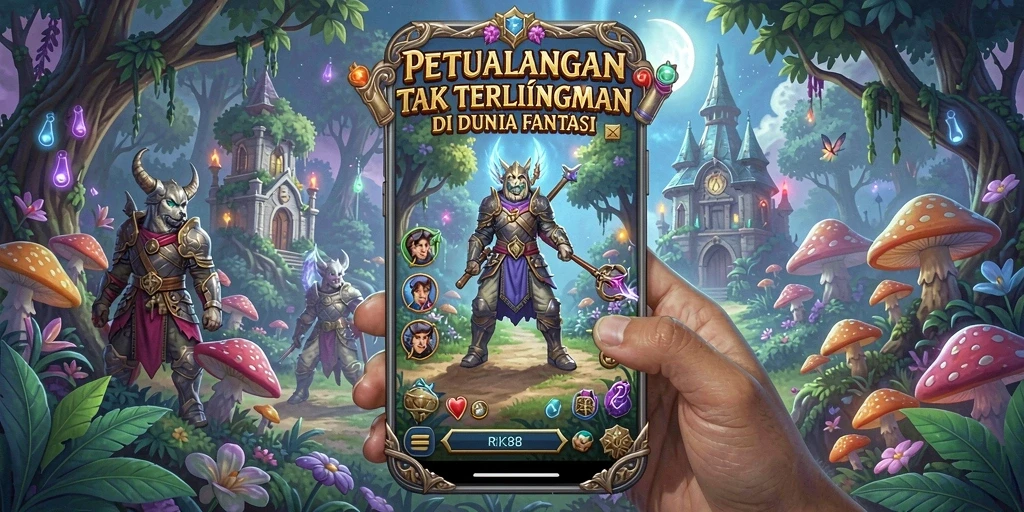 Tampilan gameplay RK88 dengan petualangan mengasyikkan dan grafik menawan.