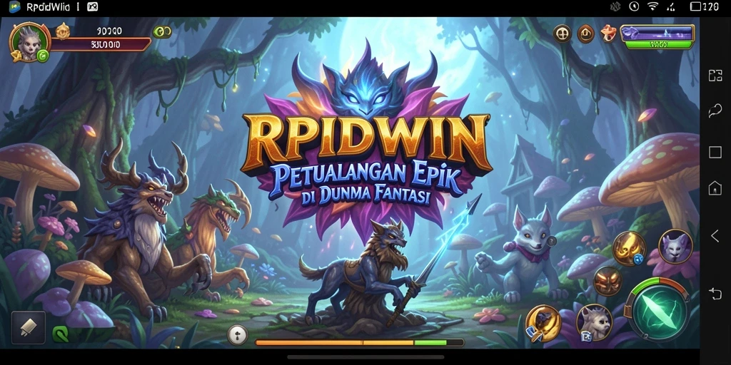 Tampilan gameplay memukau di dunia fantasi RPG.