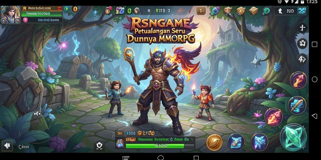 Gameplay seru RSNGAME menampilkan pertarungan epik dalam dunia MMORPG.