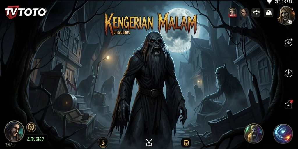Tangkapan layar menampilkan momen menegangkan dalam gameplay horror yang mendebarkan.