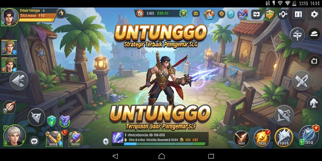 Screenshot gameplay UNTUNGGO menampilkan aksi pertempuran yang epik.