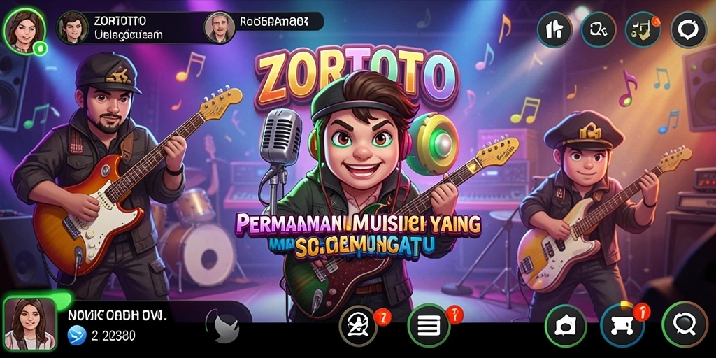 Screenshot ZORTOTO yang menampilkan gameplay Musik yang seru.
